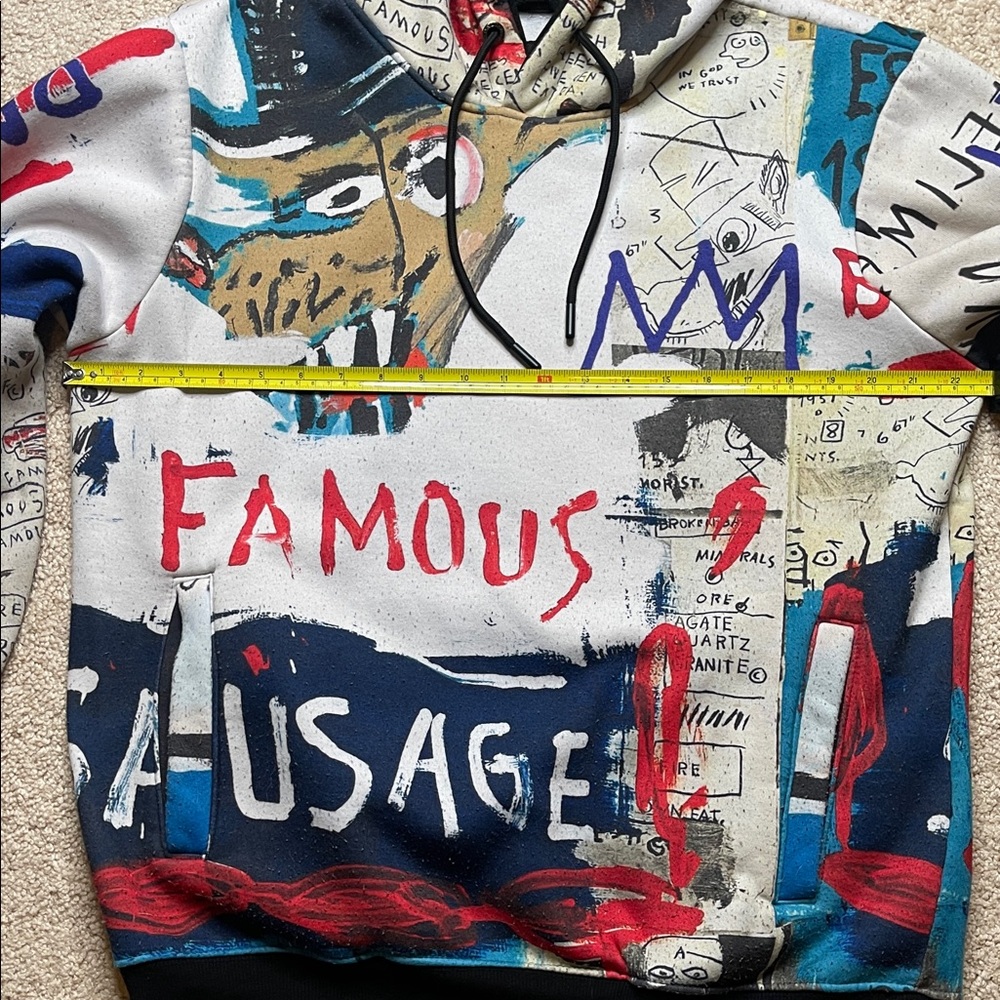 Members Only Jean-Michel Basquiat Multicolor Graphic Hoodie - Picture 9 of 10